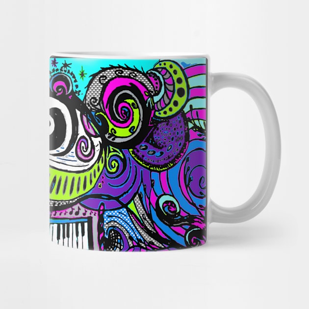 Psychedelic Art -Trippy Hippie Neon by aadventures